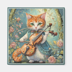 Imán Kitty lindo jugando al violín