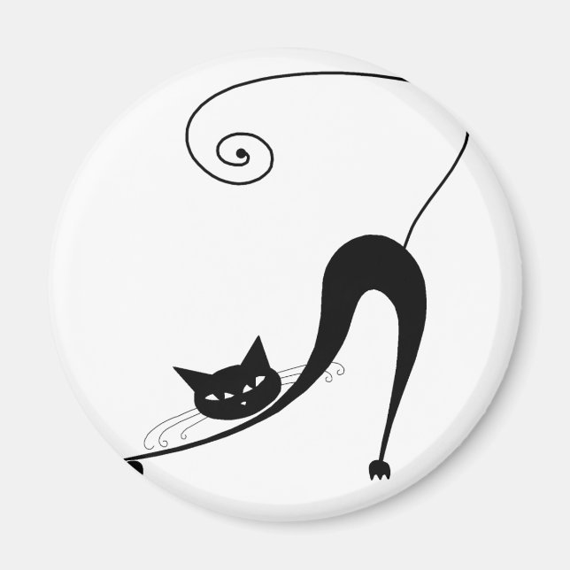 Imán Kitty negro 2 (Frente)