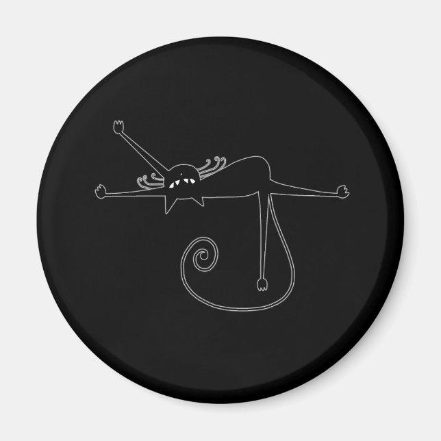 Imán Kitty negro 7 (Frente)