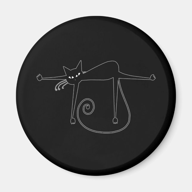 Imán Kitty negro 8 (Frente)