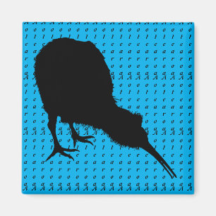 Imán Kiwi Bird & Aotearoa (escritura) Nueva Zelanda
