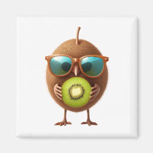 Imán Kiwi Fun Alegre Vacaciones Frutos de Bebida Tropic