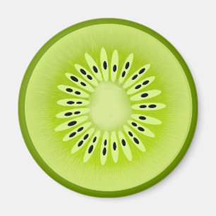 Imán Kiwi Stylized Fruit Slice