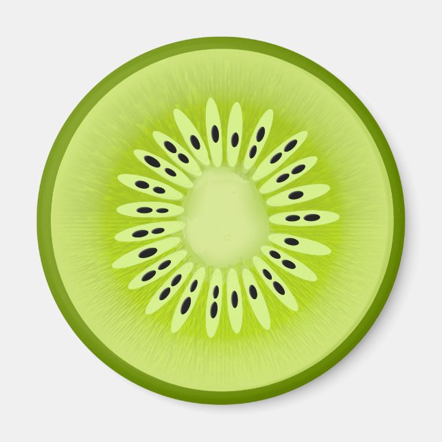 Imán Kiwi Stylized Fruit Slice (Frente)