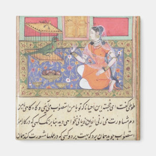 Imán Kjujista, la esposa del comerciante, hablando con 