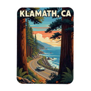 Imán Klamath California Travel