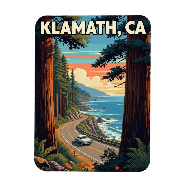 Imán Klamath California Travel (Vertical)