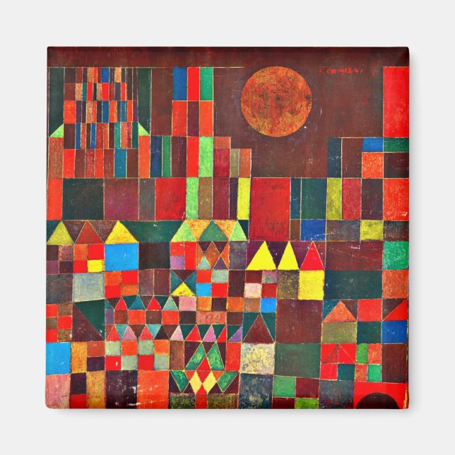 Imán Klee - Castillo y Sol (Frente)