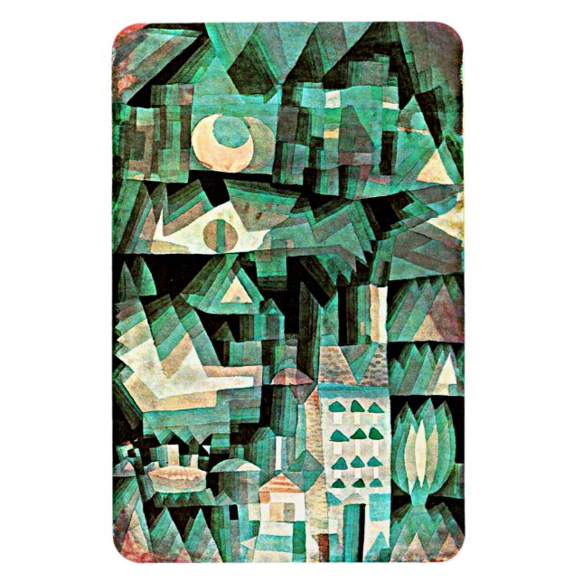 Imán Klee - Ciudad del sueño, arte abstracto (Vertical)