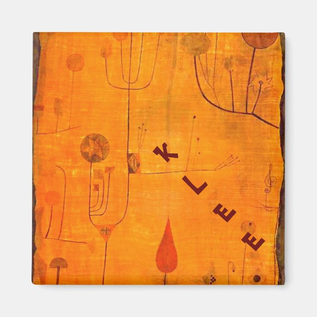 Imán Klee - Frutas en rojo (Frente)