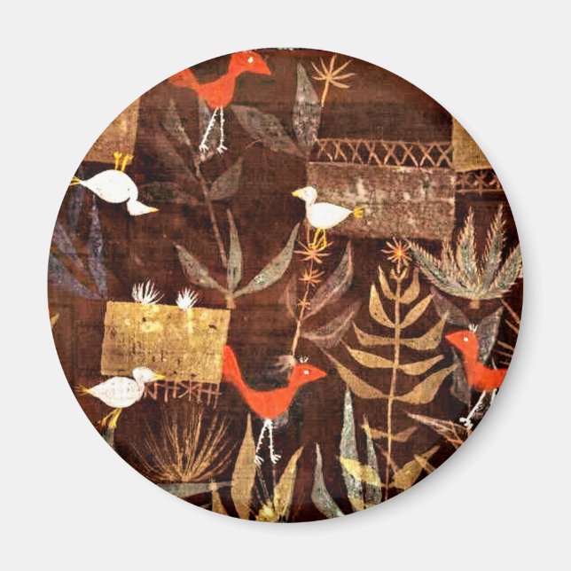 Imán Klee - Jardín de aves (Frente)