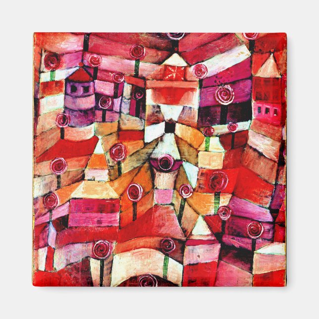 Imán Klee - Jardín Rosa (Frente)