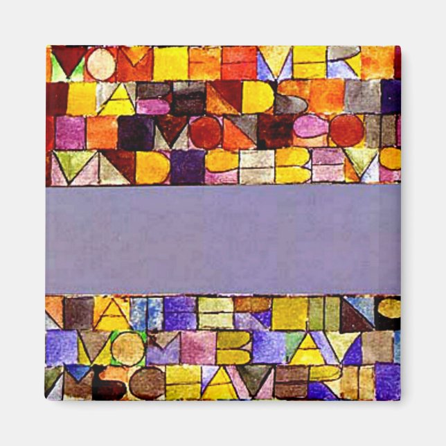 Imán Klee - Una vez emergió del grito de la noche (Frente)