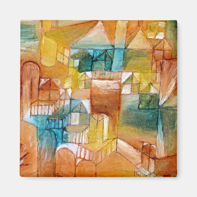 Imán Klee - Verde marrón en cascada (Frente)