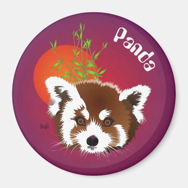 Imán Kleiner Panda (Ailurus fulgens) Magnet (Frente)