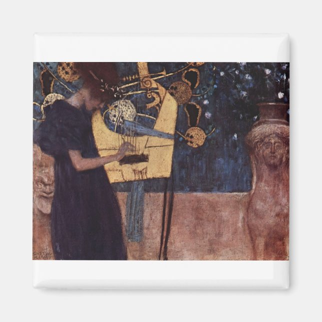 Imán Klimt Gustav La Música (Frente)