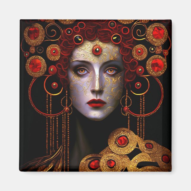 Imán Klimt inspiró a la reina diosa (Frente)