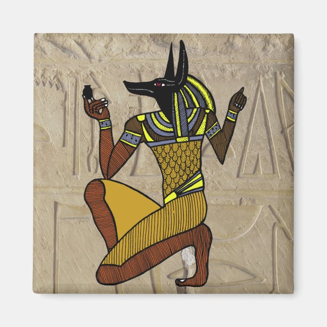 Imán Kneeling Anubis Magnet (Frente)