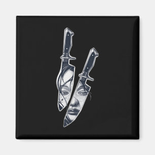 Imán Knife Chica Tattoo
