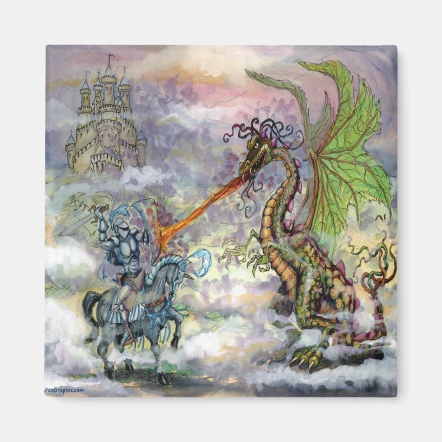 Imán Knight n Dragon (Frente)