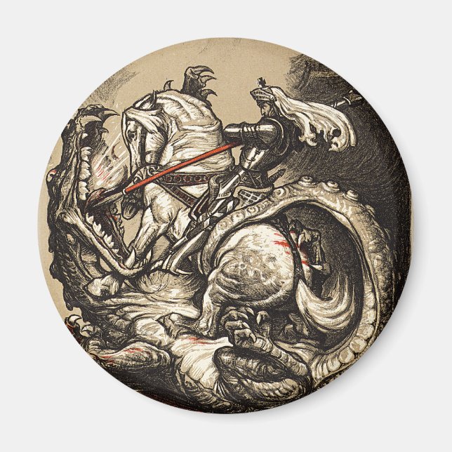 Imán Knight vs. Dragon (Frente)