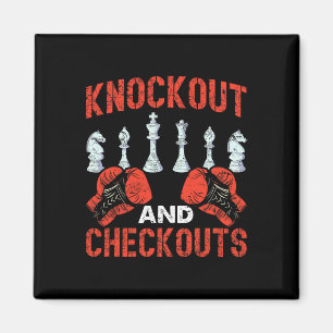 Imán Knockout Y Checkouts Boxing De Ajedrez