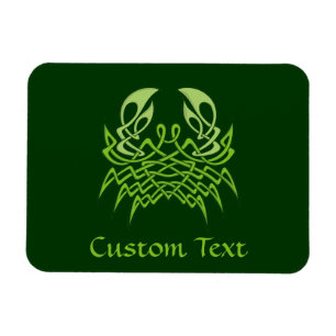 Imán Knot celta de cangrejo verde