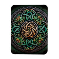 Knot Celtic Green Gold Knotwork