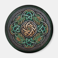 Knot Celtic Green Gold Knotwork
