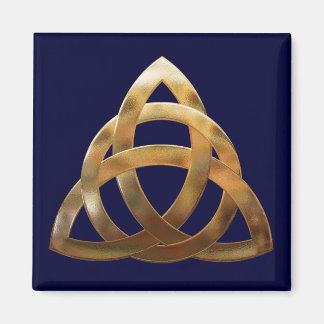Imán Knot de Trinidad de oro celta