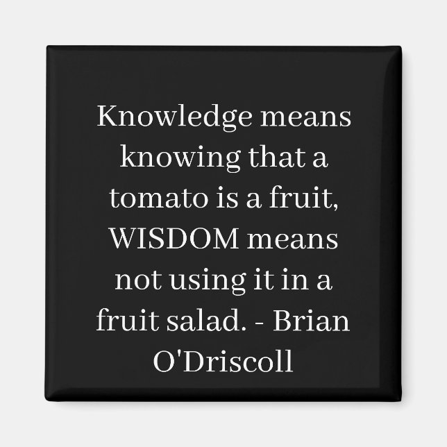 Imán Knowledge means knowing that a tomato is a fruit (Frente)
