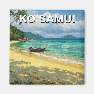Imán Ko Samui Tailandia barco pesquero