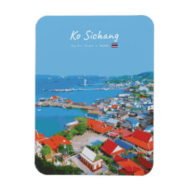 Imán Ko Sichang, Tailandia - Vista redondeada del puert