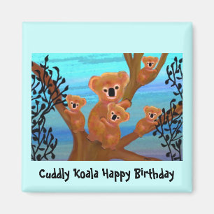 Imán Koala Love Birthday Magnet