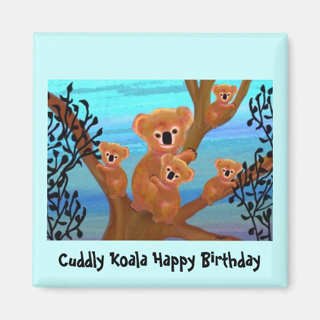 Imán Koala Love Birthday Magnet (Frente)