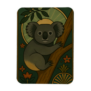 Imán Koala ornamental en Mandala Botánica