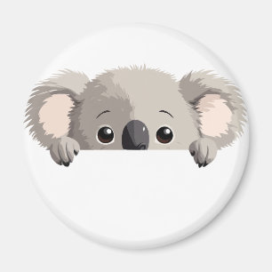 Imán Koala Peeking Cute Adorable Gracioso Personalizado