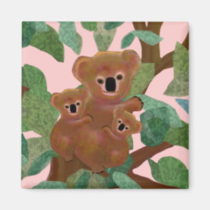 Imán Koalas en el eucalipto