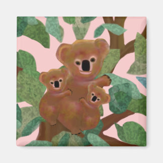 Imán Koalas en el Eucalipto