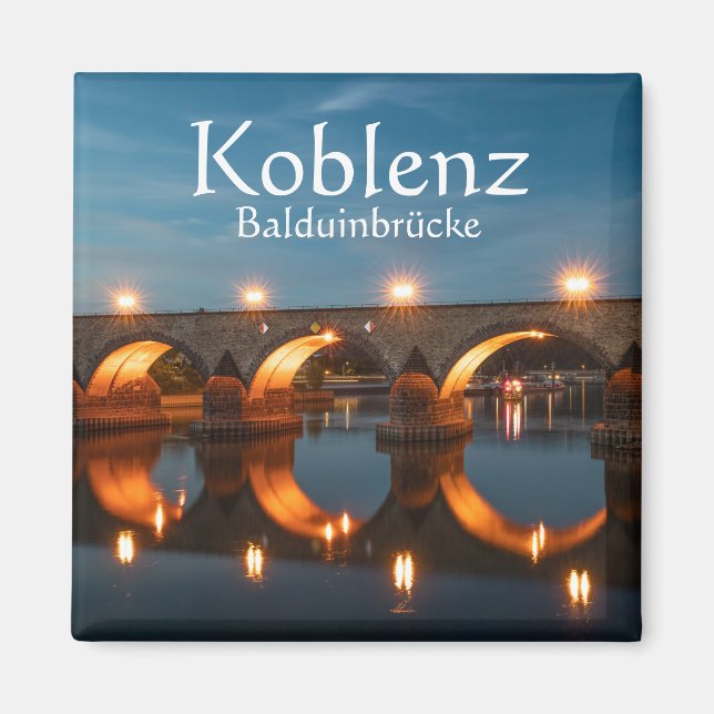 Imán Koblenz Alemania Souvenir (Frente)