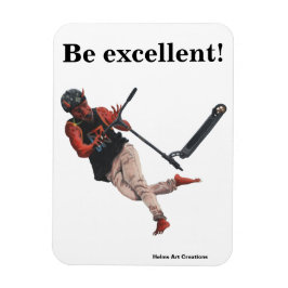 Imán Kobold Scooter Tricks Fantasy Art Flexible Magnet