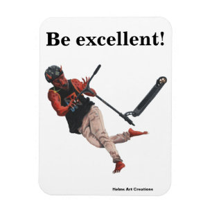 Imán Kobold Scooter Tricks Fantasy Art Flexible Magnet
