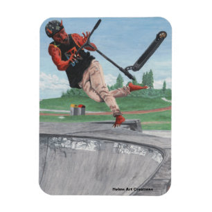 Imán Kobold Scooter Tricks Fantasy Refrigerador Magnet