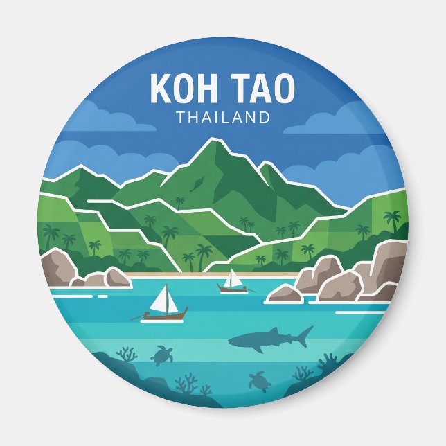 Imán Koh Tao Tailandia (Frente)