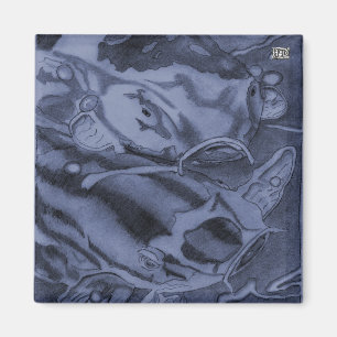 Imán Koi (azul)