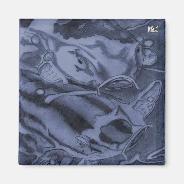 Imán Koi (Azul) (Frente)