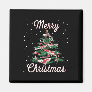 Imán Koi Fish Xmas Tree Koi Carp Christmas Tree