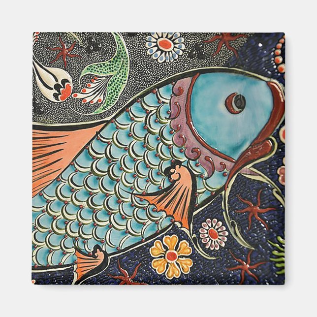 Imán Koi Mosaic (Frente)