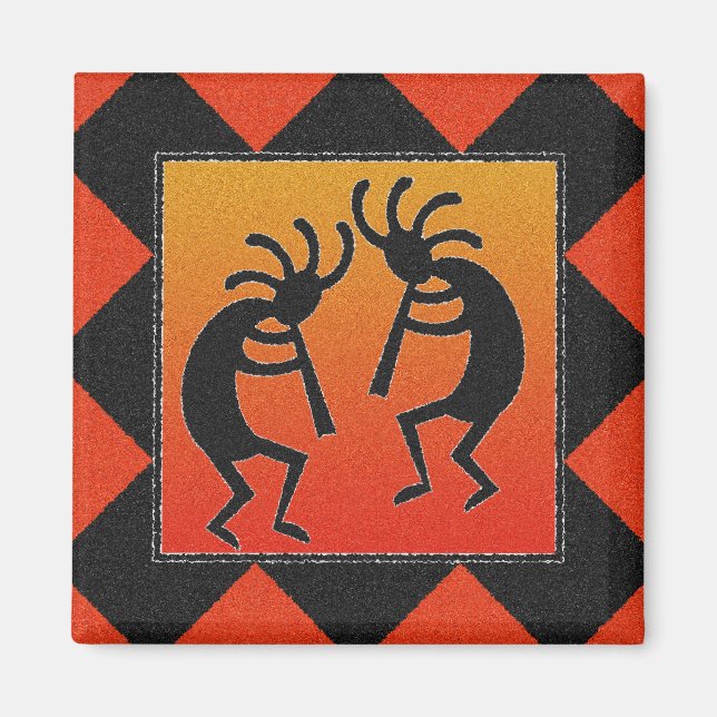 Imán Kokopelli del sudoeste (Frente)