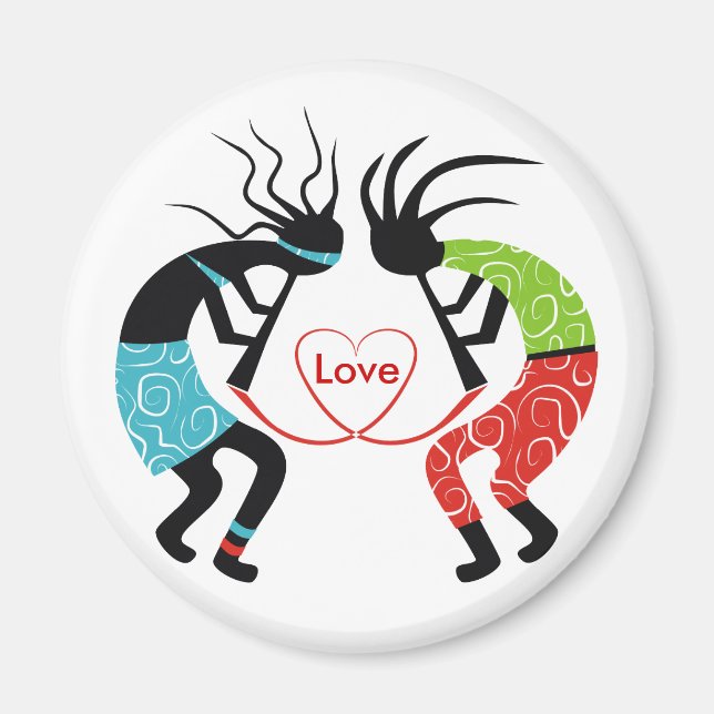 Imán Kokopelli Love Magnets (Frente)